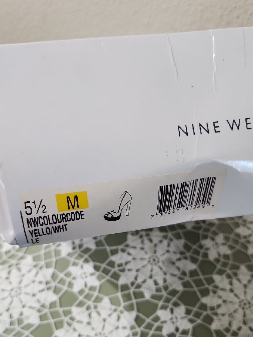 Nine West Bright Yellow Peep-Toe Heels - Picture 11 of 15